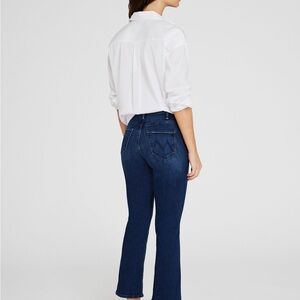 Mother cropped ankle flair